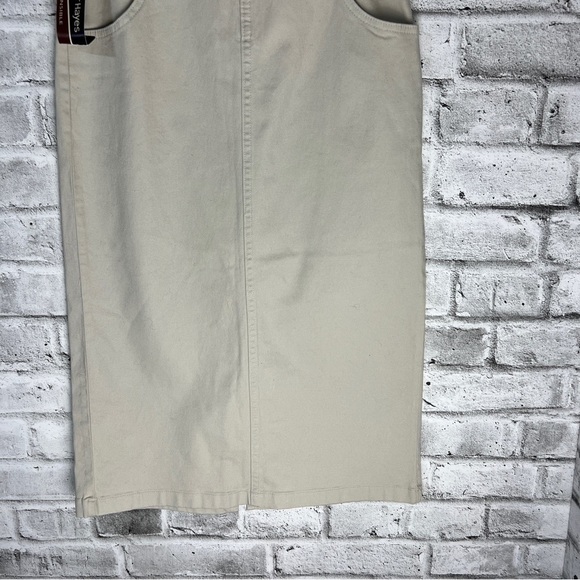 Vintage 90s Y2K Khaki Maxi Trouser Skirt NWT Size 6 - Picture 4 of 11